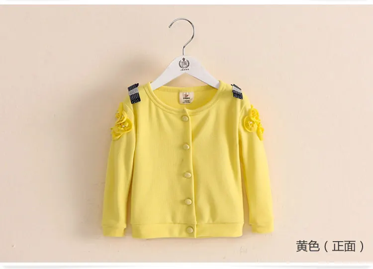 2018 Spring Autumn Fashion Cute Princess Elegant Child Baby Kids Girl Pure Solid Colour O Neck Lace Long Sleeve Cardigan Top (17)