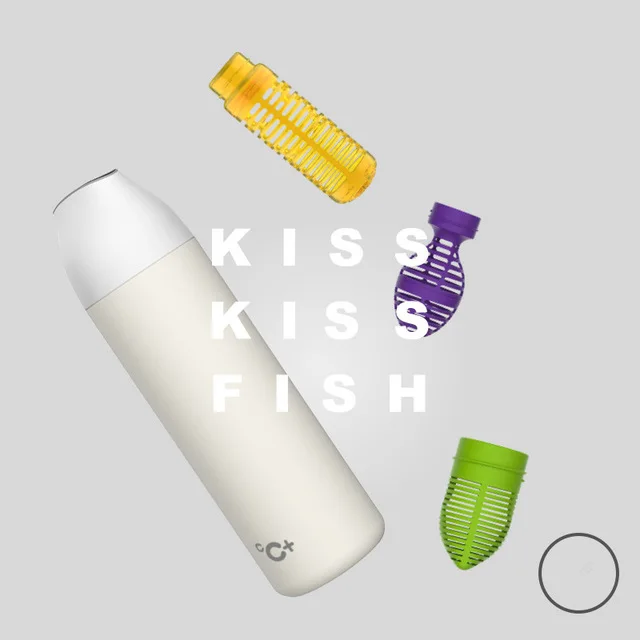 Xiaomi mijia kiss fish умная вакуумная изоляционная бутылка с 3 фильтром OLED температурный экран умный датчик CC+ чашка - Цвет: White