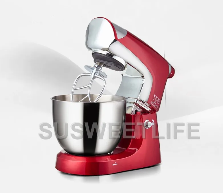 5L Stainless Steel Bowl 1000W Household Kitchen Electric Food Stand Mixer Egg Whisk Dough Cream Blender Appliance