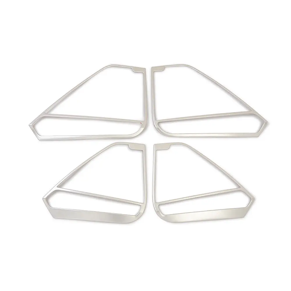 

BBQ@FUKA Stainless Door Speaker Cover Front Rear 4pcs For Volkswagen Tiguan 2018 2019 MK2