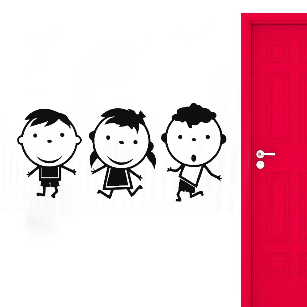 Funny Kids Design Wall Stickers for Baby Room Removable Cute Nursery
