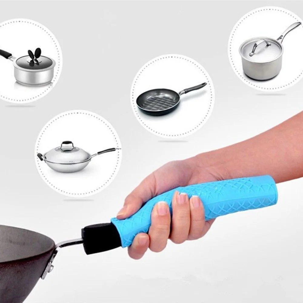 1PC Cookware Parts Unique Kitchen Silicone Pot Pan Handle Saucepan