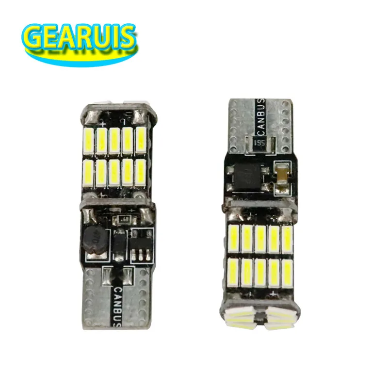 

2pcs t10 w5w canbus 2.4W car interior light 194 501 led 26 4014 SMD Instrument Lights bulb lamp dome light no error 12V