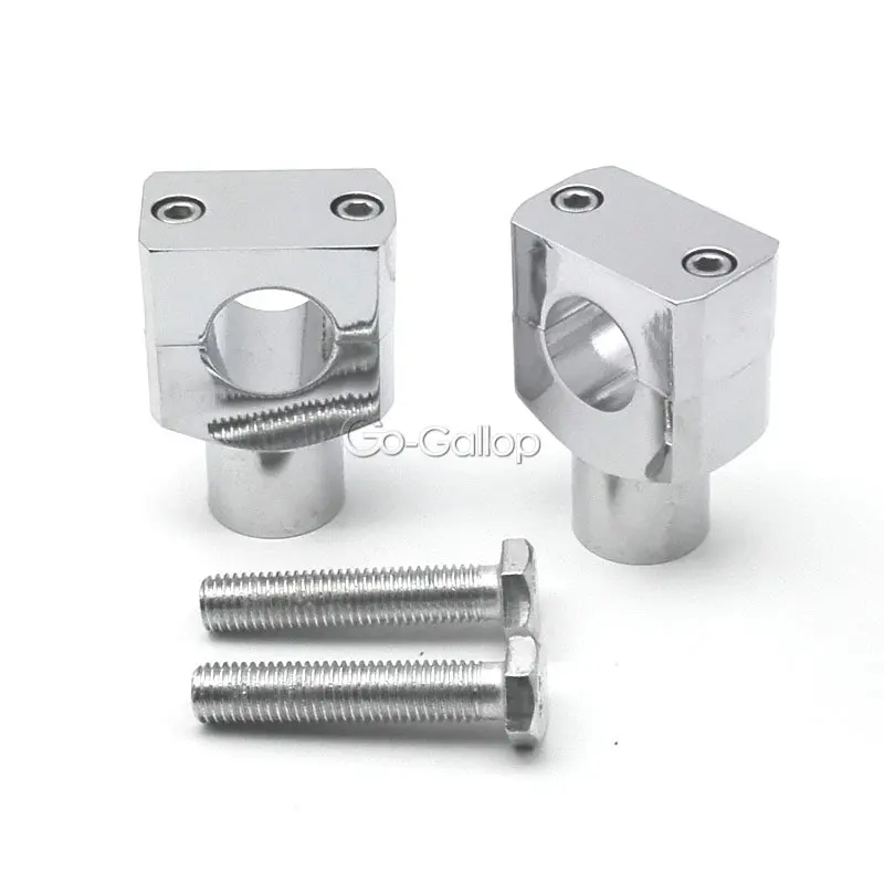 

1" Shorty Chrome Handlebar Riser Clamp For Honda Shadow Spirit VT750 VT1100/Yamaha V-Star XVS 650 1100 Claaic/Kawasaki VN 1500