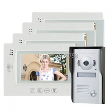 7 ” TFT LCD Video videoportero Intercom timbre Home Security Monitor de la cámara visión nocturna 1V4