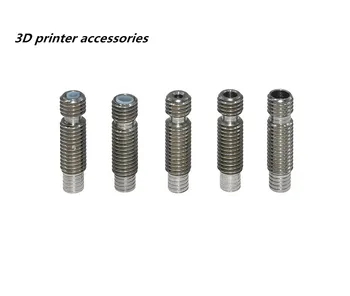 

3D printer accessories V6 short-range stainless steel hose 1.75/3.0 M6 thread Built-in Teflon tube