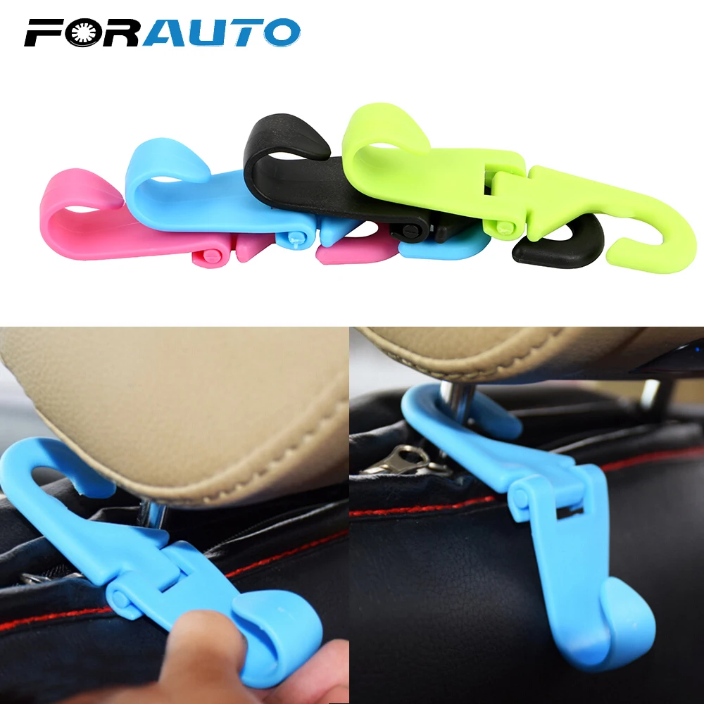 

Car Seat Back Hooks Auto Fastener Clip for Bags Purse Cloth Grocery 1 Piece Storage Organizer Bag Holder Car Headrest Hanger