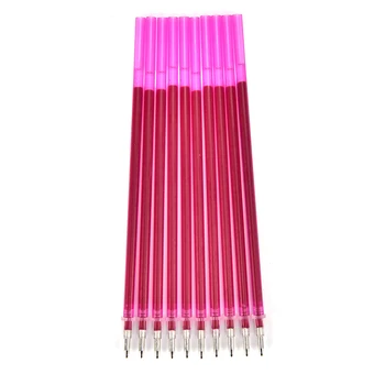 

10Pcs Heat Erasable Refill Pens High Temperature Disappearing Fabric Marker Pen For Patchwork Fabric PU Leather Mark Sewing Tool