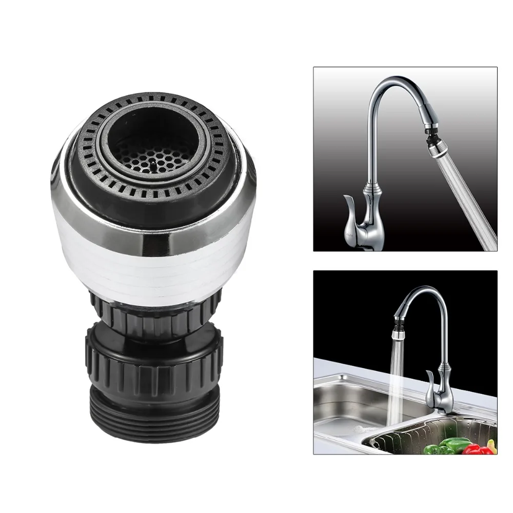 360 Degree Water Faucet Nozzle Adapter Easy Install Black High Quality Kitchen Accessories Water Faucet