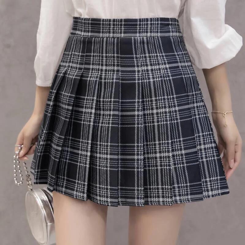 XS-3XL Women Skirt Preppy Style High Waist Chic Stitching Skirts Summer Student Pleated Skirt Women Cute Sweet Girls Dance Skirt XS-3XL Women Skirt Preppy Style High Waist Chic Stitching Skirts Summer Student Pleated Skirt Women Cute Sweet Girls Dance Skirt