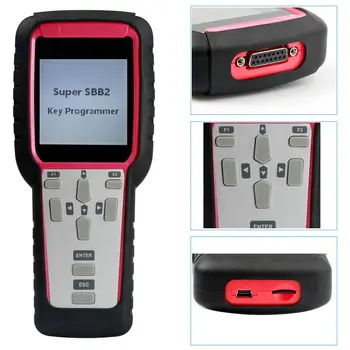 

Super SBB2 Key Programmer Oil/service Reset/TPMS/EPS/BMS Handheld Scanner for IMMO+Odometer+OBD