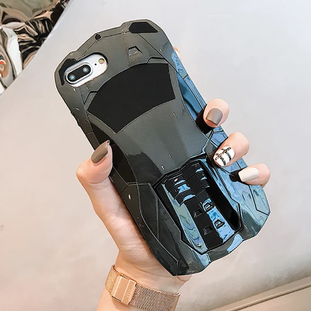 Cool 3D Sports Car Phone Case For iPhone X 10 XS 6 6s 7 8 Hard PC