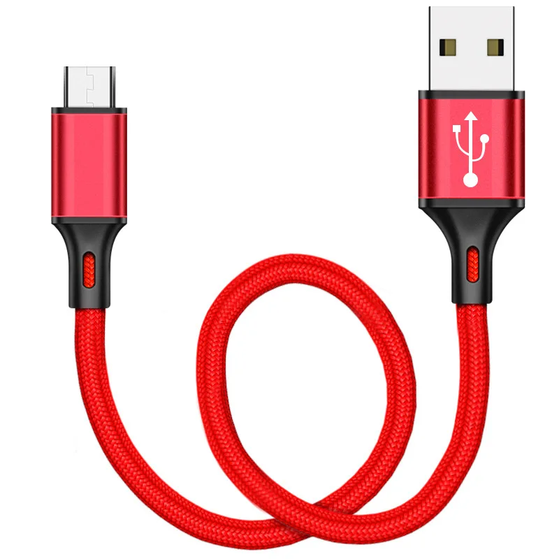 Mzxtby Быстрая зарядка короткий Micro USB кабель для XiaoMi батарея банк питания 25 см Тип C кабель короткий для Iphone Ipad IOS huawei Redmi