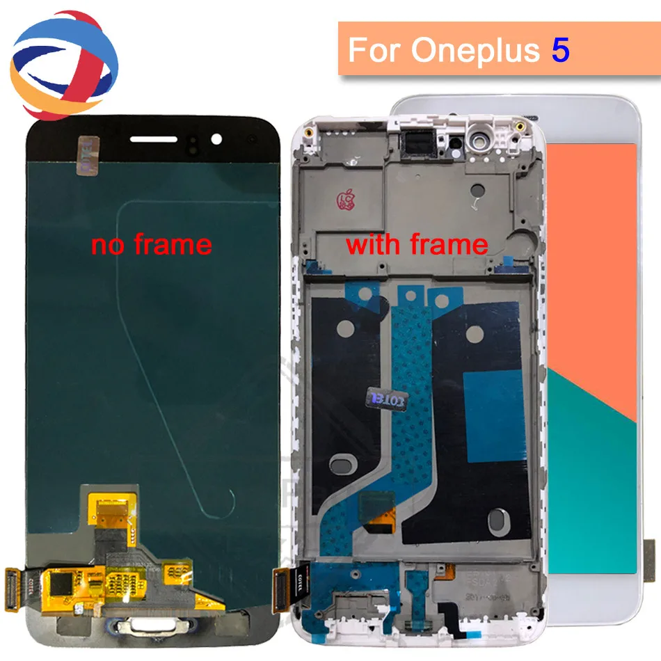 

Touch Screen 5.5"For Oneplus 5 A5000 LCD Display For Oneplus Five 6GB 8GB RAM Digitizer Assembly Replacement parts with frame