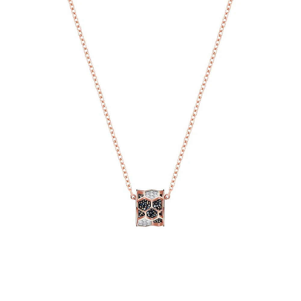 

SWA RO 2019 New Honeycomb Transfer Bead Necklace New Female Clavicle Chain Woman Jewelry Luxury Gift Free Shipping 5374803