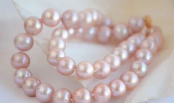 

Miss charm Jew1056 AAa++ AKOYA 17inch 9-10mm ROUND LAVENDER PEARL NECKLACE 14k GOLD