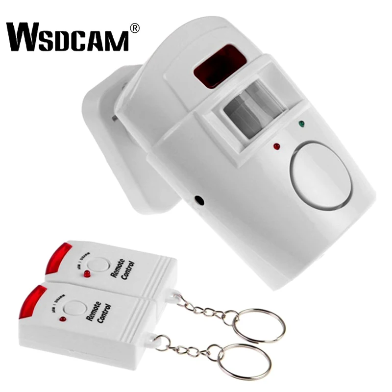 

Home Security PIR MP Alert Infrared Sensor Anti-theft Motion Detector Alarm Monitor Wireless Alarm System+2 Remote Controllers
