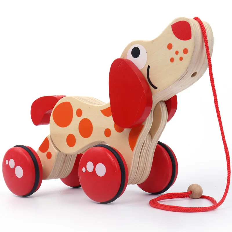 2 styles building blocks wooden baby kids children toys DIY gifts cute educational cartoon intelligence car boy girl family dog baby-building-blocks