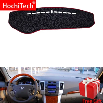 

Rose Pattern Non-slip Dashmat Dash Mat Dashboard Cover Pad Cover Carpet Car Sticker for HYUNDAI sonata NF NFC 2009 Car Styling