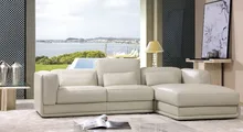 Sofá seccional moderno del estilo superior genuino cuero muebles de la sala 8243B