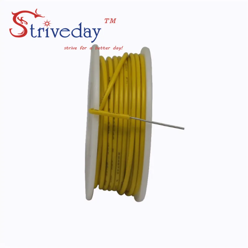 UL 1007 24AWG 50 м/коробка Кабельная линия PCB Провод Луженая Медь 5 цветов смешанный