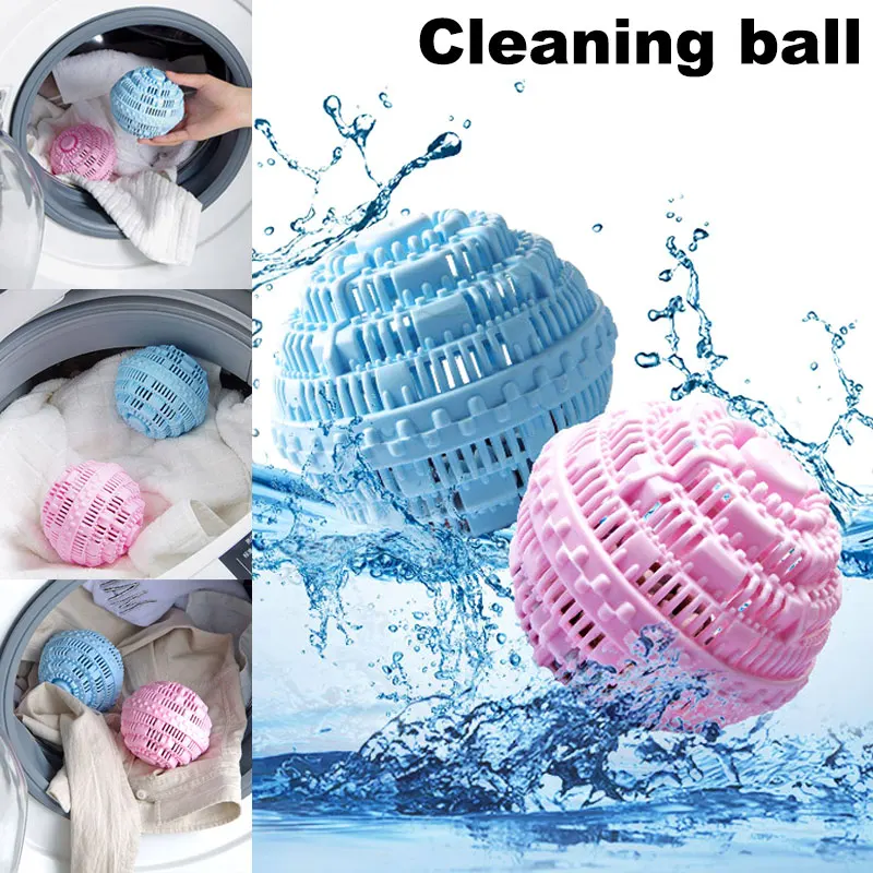 

Newly 1 Pcs Laundry Cleaning Ball No Detergent Clothes Washing Machine Wash Wizard Style