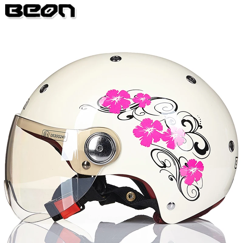 Винтажный мотоциклетный шлем vespa casco capacete с открытым лицом capacetes motociclistas - Цвет: a6