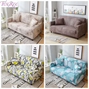 

FENGRISE Polyester Anti-Skid Sofa Cover Decorative Cushion Covers For Sofa Geometric Sofa Towel 1-4 Seat Couch Covers For Sofa