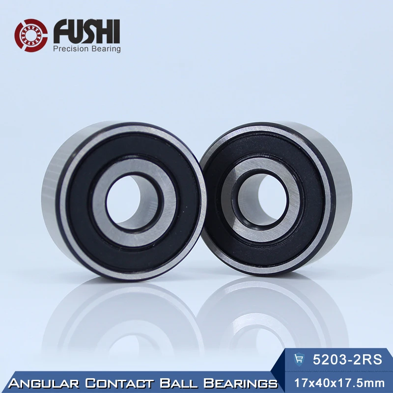 52032RS Bearing 17 x 40 x 17.5 mm Angular Contact Ball