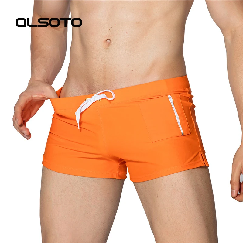 Summer Swimsuit for Men Swimwear Boxer Shorts Beach Surf Board Sexy Gay Penis Pouch Winter Swimming Sungas De Praia Homens boxer shorts swim trunks swim shorts men swimsuit