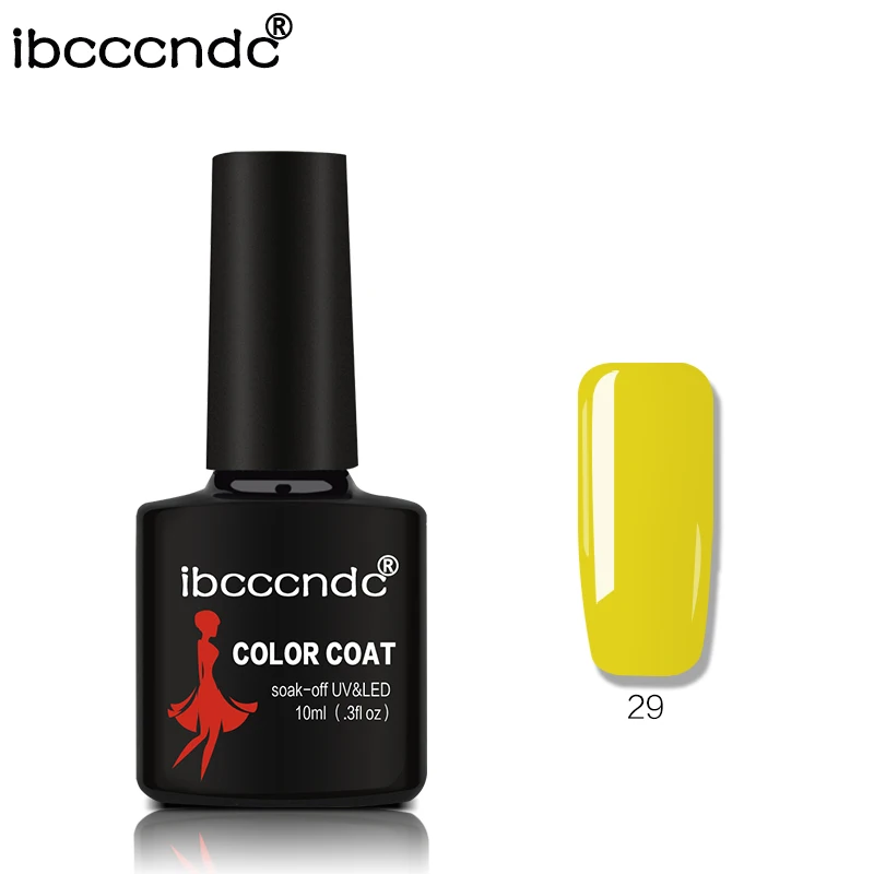 Ibcccndc 10 мл УФ светодиодный отмачивающий гель 80 цветов лак для ногтей Полупостоянный гель лак для ногтей Гель-лак для ногтей лак 1-30 - Цвет: 29