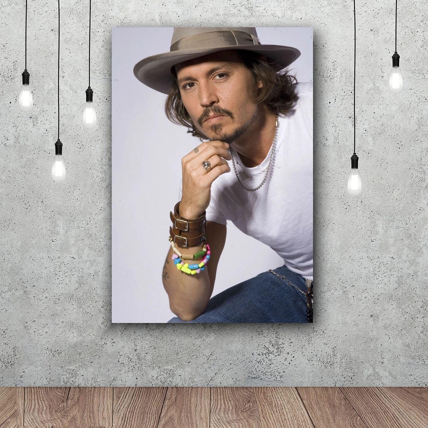 Johnny Depp Silk Print Art Poster Home 12x18 24x36inch with Free