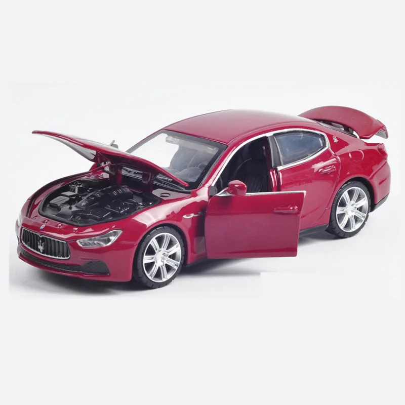 Mnotht 1/32 сплав Maserati Ghibli литая под давлением модель автомобиля игрушечный автомобиль оттягивающийся звук огни образование мини детская игрушка модель автомобиля МО