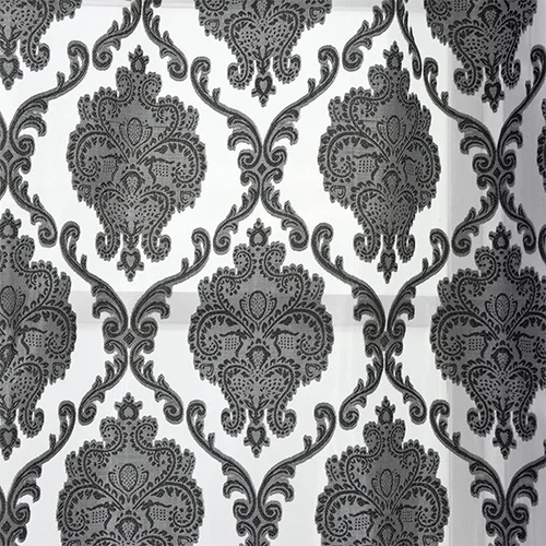LOZUJOJU европейские короткие шторы для гостиной элегантные панели капли спальни окна коричневый цвет тюль ткань Прозрачный цветочный - Цвет: Black