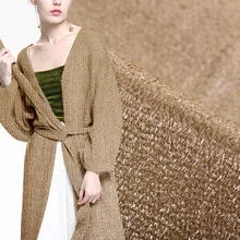 25 мм шелк тутового шелкопряда основа золотая нить thr Модная шелковая пряжа микро-через золото шелковая ткань высокого класса модная одежда на заказ