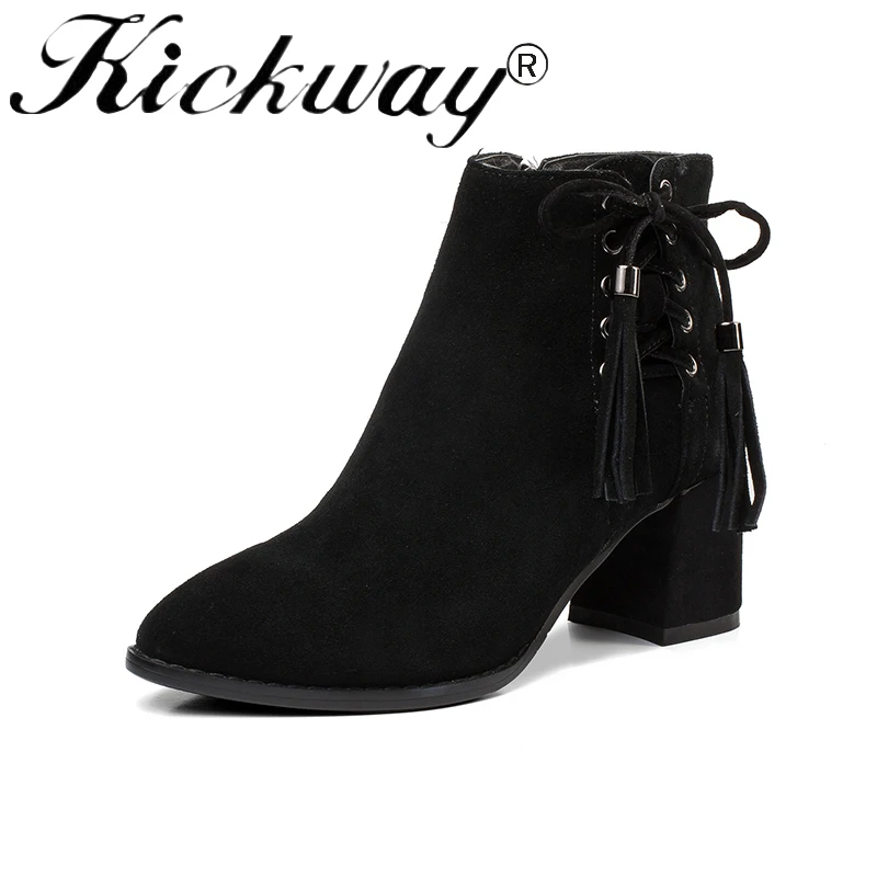 Suede angle boots Kickway botas mujer autumn winte