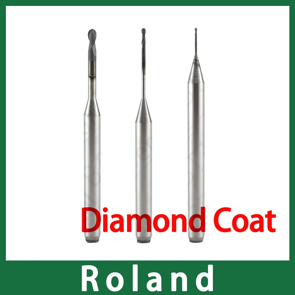 

New High Qualiry Roland End Mill Diamond Coat Milling Bur Long Time Service
