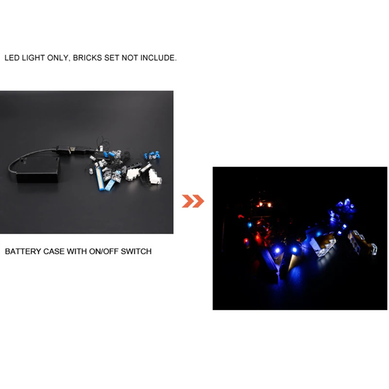 Technic 42083 совместимый с 20086 Creator серии Bugatti блоки светодиодный комплект освещения