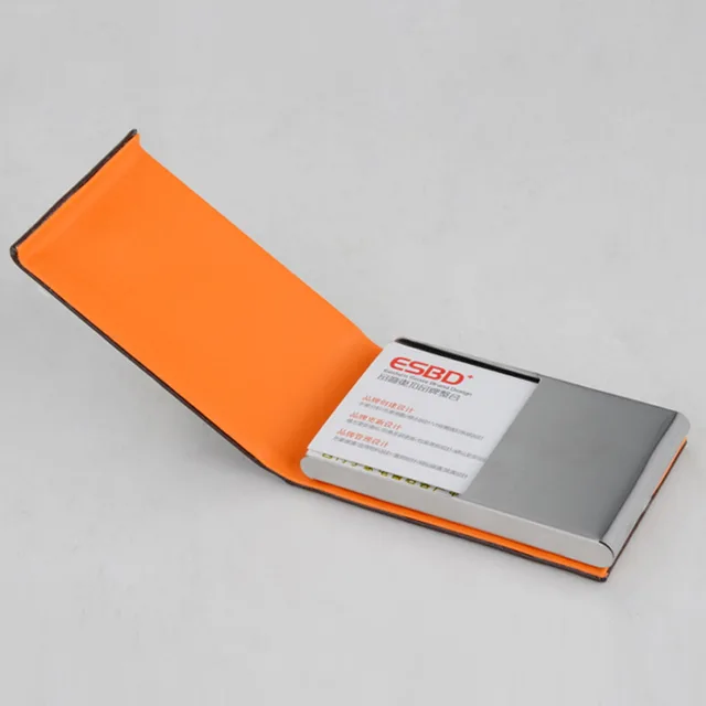 Ales Of Stainless Steel Stick Leather Card Clip Custom Boutique Ales Of Stainless Steel Stick Leather Card Clip Custom Boutique Business Box Holder