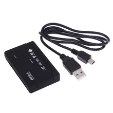 All in One Memory Card Reader USB External SD SDHC Mini Micro M2 MMC XD CF Black High Quality