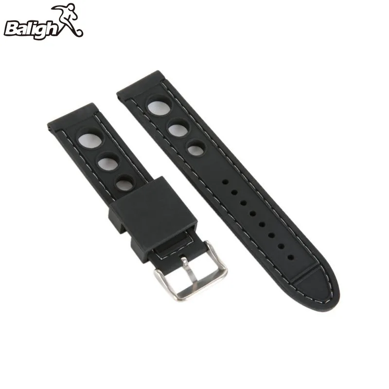 

Newest Fashion 20mm 22mm 24mm Silicone Watch Band High Quality Wristwatch Strap Fashion Women Men Watch Band