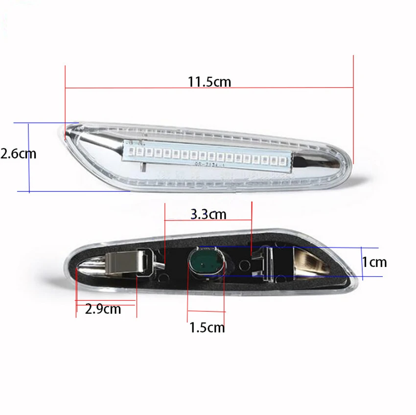 Комплект из 2 предметов желтого цвета E46 E36 E90 E91 E60 E61 E81 E82 Копченый светодиодный боковые габаритные ретрансляторы свет лампы для BMW E87 E88 E92 E93 X1 E84 X3 E83 X5