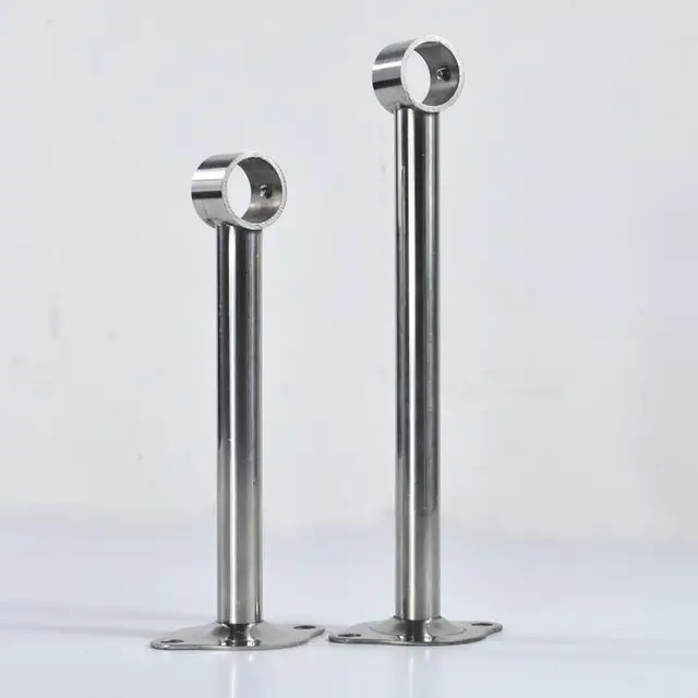 free shipping stainless steel bracket Clothes rail flange base Single