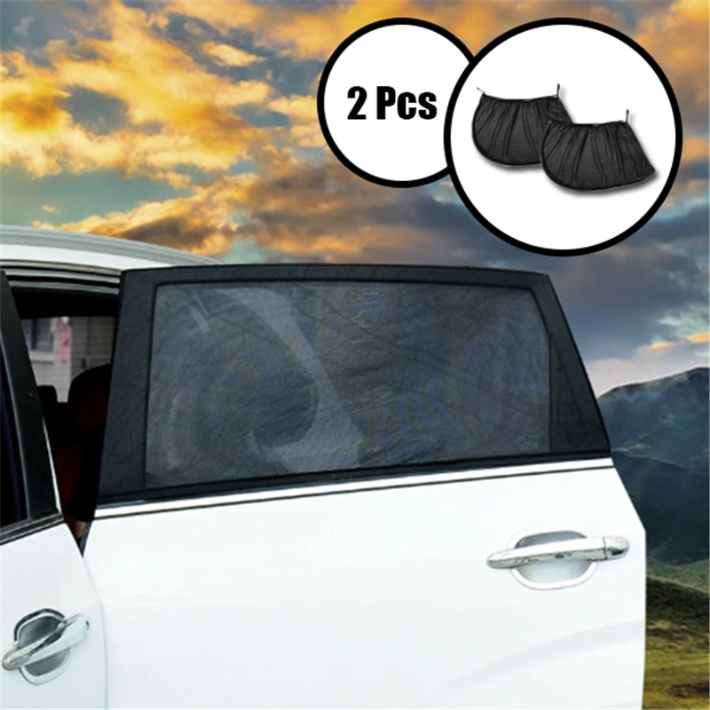 

2Pcs UV Proof Car Sunshade Car Window Cover Sunshade Curtain UV Protection Shield Sunshade Shield Window Protector Car Universal