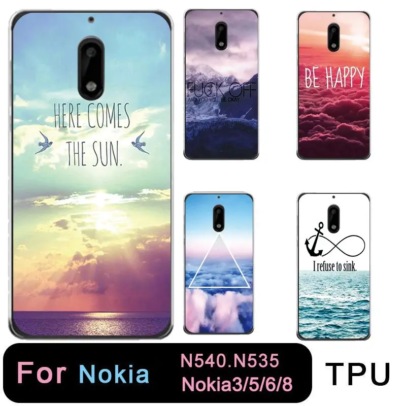 TPU Clear Phone Case For nokia3 nokia5 nokia6 nokia8 N540