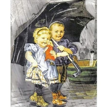 Детский зонт Алмазная вышивка на заказ Полный Круглый Алмазный Вышивка крестиком Мозаика Украшение Дома