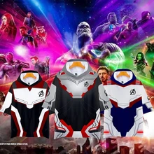 2019 Marvel Avengers 4 End Quantum Realm Cosplay Costume Hoodie Men's Hooded Avengers Hoodie End Game Sweatshirt