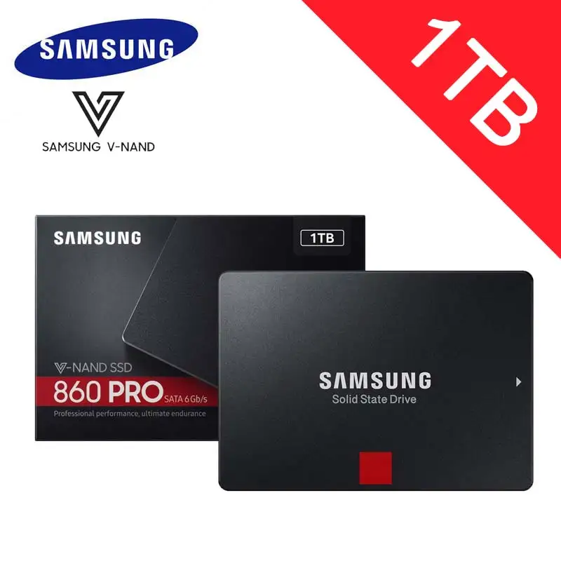 Samsung 2TB SSD HDD 2.5 inch 256GB 512GB 1TB Sata3 3D MLC V NAND 860 EVO Pro Flash Memory Solid