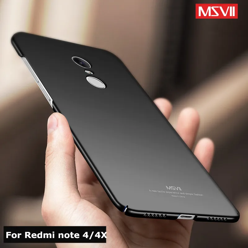 Чехол MSVII для Xiaomi Redmi Note 4X чехол Xaomi 4 Global pro Ультратонкий матовый с полной защитой