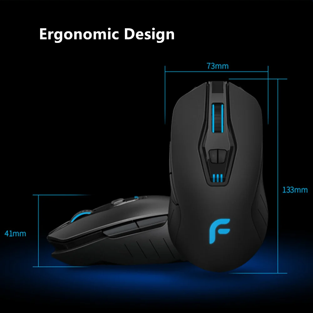 Игровая мышь Dearmo F18 RGB USB Проводная 7 кнопок подсветка 6000 Регулируемый DPI